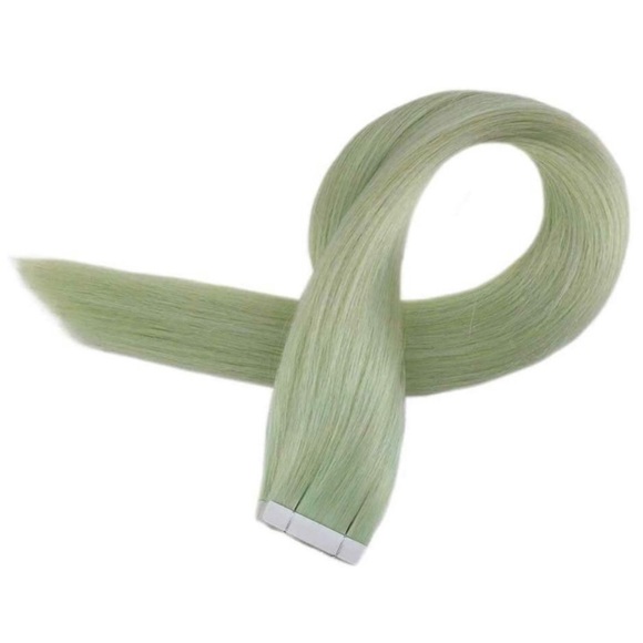 ✨ 18” MINT HUMAN HAIR TAPE IN HAIR EXTENSIONS *NWT main image 4